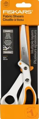 Fiskars Amplify RazorEdge Fabric Scissors 10"-Orange 5A002JV7-1GLCM