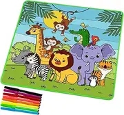 Water Drawing Mat, Doodle Mat for Kids | Reusable Magic Doodle Mat - Magic Cartoon Kids Water Doodle Graffiti Coloring Pad for Boys and Girls