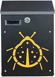 Galvanized Sheet Mailbox Locking Outdoor Letter Box Durable Post Box Locking Vertical Drop Box Suggestion Box and Parcel Box