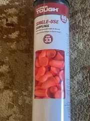 Hyper Tough 120 SINGLE-USE EARPLUGS NRR 32dB | Noise Reduction Foam Ear Plugs