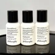 3x PHILOSOPHY MICRODELIVERY EXFOLIATING DAILY FACIAL WASH 1.0oz / 30ml ea NEW