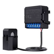 Tuya WiFi Energy Monitoring Meter with Real-Time Power Consumption Statistics User-Defined Power Settings Easy Installat