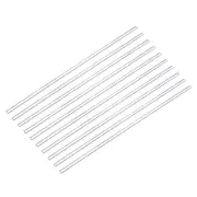 Acrylic Round Rod,6mm x 12-inch Clear,Solid Plastic PMMA Bar Stick 15pcs