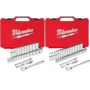 3/8 in. Drive SAE/Metric Ratchet and Socket Mechanics Tool Set (60-Piece)