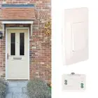 (White)Self Powered Wireless Doorbell Punch Welcome Door Bell Kit For Ho JY