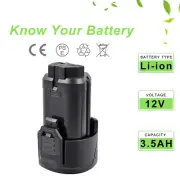 2x 3500mAh 12V Li-ion Battery for AEG L1215 L1215P L1215R 1220 1230 BS12C BSS12C
