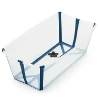 在飛比找友和YOHO優惠-Stokke Flexi Bath 摺疊式浴盆 藍彩透明 S