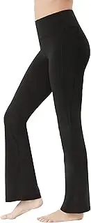 [Lanbaosi] Bootcut Yoga Pants for Women High Waisted Tummy Control Flare Leggings with Pockets Wide Leg Bootleg Workout Pants