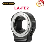 Monster LA-FE2 Auto Focus Adapter for Nikon F Lens To Sony E-Mount Cameras Dual