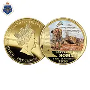 Battle of the Somme Anniversary Five Crown Coin