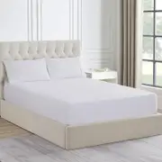 Ddecor Home 1500 Thread Count Cotton Blend Fitted Sheet and Pillowcase Set