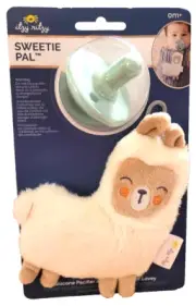 Itzy Ritzy Detachable Pacifier and Lovey Plush Llama Set