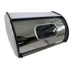 Metal Bread Box Bread Bin with Roll Lid for Coffee Shop Bakery Baked Goods