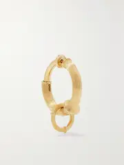 [OLE LYNGGAARD COPENHAGEN] OLE LYNGGAARD COPENHAGEN - Nature Small 18-karat Gold Single Hoop Earring - One size One size Gold