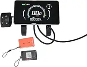 Electric Bike Ebike Meter SRM818X LCD Display with NFC 5Pin Waterproof Plug 24-72V Electric Bicycle Scooter Cycling Computer Accelerator Waterproof Connector UART No. 2 Protocol Odometer Speedometer