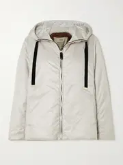 [Max Mara] Max Mara - The Cube Hooded Padded Shell Jacket - Cream - UK 16 UK 16 Cream