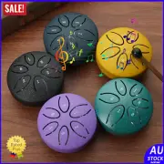 Steel Tongue Drum Handpan Drum 3 Inches 6 Notes with Storage Bag for Kids Adults
