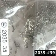 100 Sets Silver 3.5mm Second Hand Watch Hands for Miyota 2035 Quartz Movement