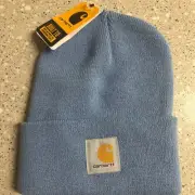 Carhartt Unisex Knit Cuffed Beanie A18 Classic Hat Cap (Atomic Blue)