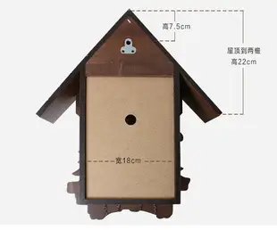 咕咕鐘布穀鳥鐘實木雕刻靜音彩繪復古歐式客廳壁掛鐘錶st