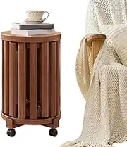 Nesting Tables | Round Nesting End Tables with Wheels,Stacking Stools for Home Entrance Living Room Patio Bedroom Entrance Classroom Gardening Tea Sofa