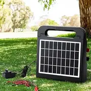 Giantz 2.5km Electric Fence Energiser Solar Energizer Charger Farm Animal 0.15J