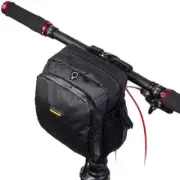 Waterproof Large Capacity Bicycle Front Bag Handlebar Riding Bag (Matt Black)