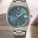 SEIKO 精工 CS系列經典簡約紳士男鈦金屬腕錶 藍面 40.2MM 6N52-00B0B(SUR371P1)