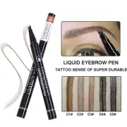 4 Points Eyebrow Tattoo Pen Waterproof 3D Fork Tip Microblading Makeup Ink 1pcs
