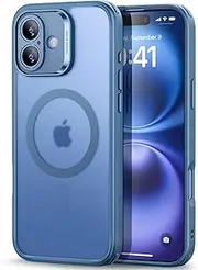 ESR for iPhone 16 Plus Case (4 in 1) Set, Translucent Matte Case with Screen Protector, Compatible with MagSafe, Military-Grade Protection, Classic Series, Frosted Blue