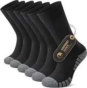 [FALARY] Merino Hiking Socks Men Women Outdoor Socks Trekking Socks Merino Wool Sports Socks Running Socks 3 Pairs