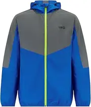 [time to run] Men's Running Jacket With Hood - Windproof Reflective High Vis & Lightweight - Ideal For Outdoor Sports
