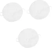 Healvian 3pcs Hot Compress Towel Mask for Face Steaming Face Towel (hanging Ears) Reusable Hot Compress Towel with Elastic Facial Towel Mask Towel Hot Compress Face Mask Coral Fleece White