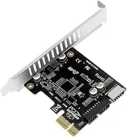 CY 5Gbps USB 3.1 Type-E Front Panel Socket & USB 3.0 20Pin to PCI-E 1X Express Card VL805 Adapter for Motherboard