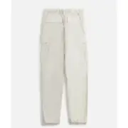 Alexander Wang Unisex Moonshine Drapey Denim Parachute Cargo Pant Size XL