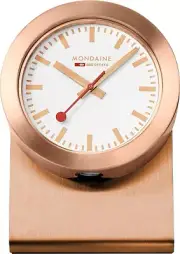 Mondaine Official Swiss Railways Magnetic Desk Clock Rose Gold A660.30318.82SB