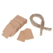 100Pcs Blank Kraft Jewelry Price Label String Price Tags With String $y