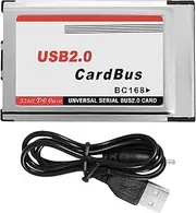 Hmskoss PCMCIA to USB 2.0 CardBus Dual 2 Port 480M Card Adapter for Laptop PC Computer
