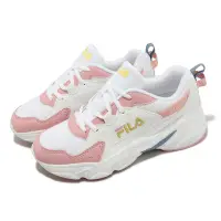在飛比找Yahoo奇摩購物中心優惠-Fila 休閒鞋 Hidden Tape 7 女鞋 白 粉紅