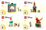 LEGO INSTRUCTIONS ONLY MICKEY & FRIENDS CASTLE DEFENDERS 10780 New 4 books set