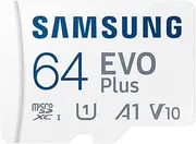 Samsung EVO Plus 64GB MicroSD Memory Card (2024) + SD Adapter