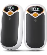 Hand Warmers Rechargeable - 7000Mah Electric Hand Warmer Reusable 2 Pack, LED Di