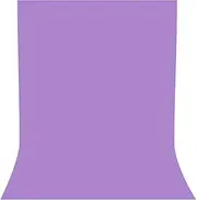 LYLYCTY 5x7ft Photography Studio Non-Woven Lilac Backdrop with 6 Clamps & 2 Traceless Transparent Hooks