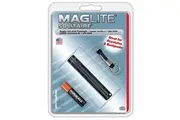 Maglite Solitaire BLACK Keyring torch 1x AAA battery & Keychain - Blister Packed