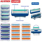32Pcs Replacements 5-Layer Men Fusion Power Razor Blades Shaving For Gillette