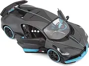 Finished Scale Model Simulation 1:24 for Bugatti Chiron Divo Die-cast Alloy Car Model Static Scale Model Exquisite Collection Holiday Presents Presents Ornaments(Yellow)