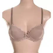 NWT CHANTELLE Bra 38DD Rive Gauche Full Coverage Smooth Bra Nude Hazelnut