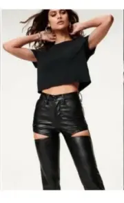 Citizens of Humanity Lilah High-Rise Leather blend Bootcut Pants
