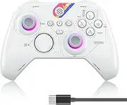 Reddening Wireless Controller compatible with Xbox One/X/S & Windows PC, Gaming Gamepad Adapter with 3.5mm Audio Jack, with 3D Joystick/TURBO/Hall-Trigger/RGB Lighting Mode