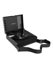 [Victrola] Revolution Go Turntable + Bundled Crosley Record Storage Display Stand in Black